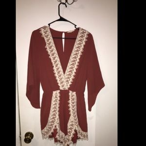 Cute rust orange romper